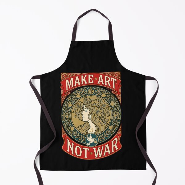 Artikelvorschau, Kunst statt Krieg – Vintage-Illustration im Jugendstil | Design für Frieden und Kreativität entworfen und verkauft von Soulprint Art.