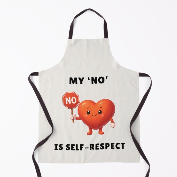 Item preview, My “No” Is Self-Respect – Cute Heart Boundaries Tee designed and sold by QuietlyBecoming.