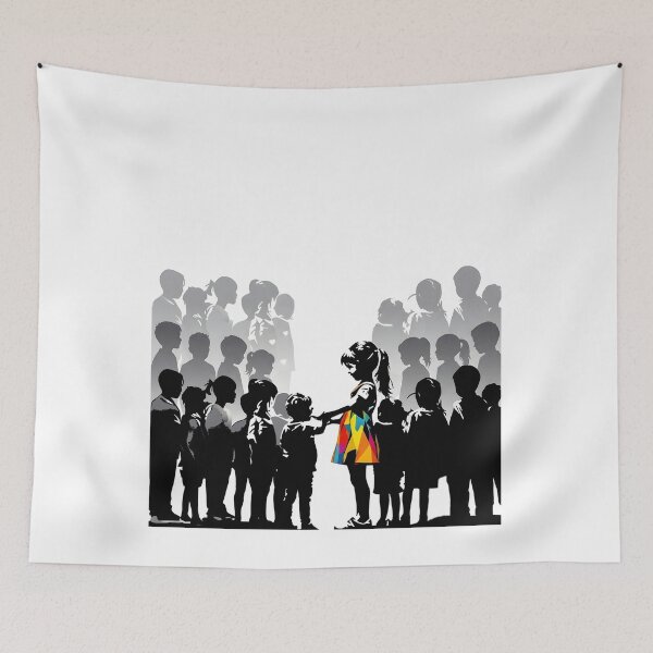Item preview, Stand Out From The Crowd T-Shirt – Be Different, Be You, Anti-Bullying & Self-Expression Graphic  designed and sold by Soulprint Art.