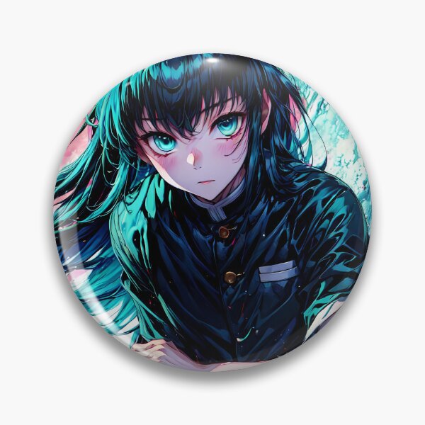 Item preview, Muichiro Tokito Demon Slayer Neon Focus Portrait designed and sold by TanglenRabbit.