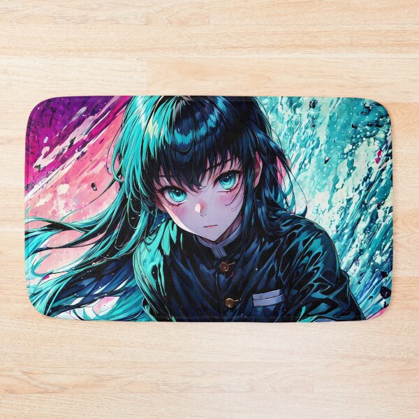 Item preview, Muichiro Tokito Demon Slayer Neon Focus Portrait designed and sold by TanglenRabbit.