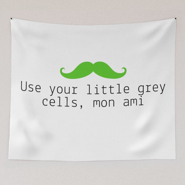 Item preview, Use your little grey cells designed and sold by Fantasy2Reality.