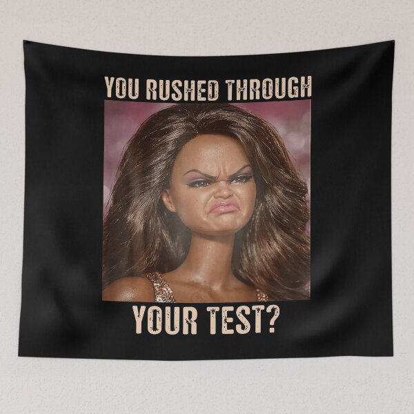 Item preview, You Rushed Through Your Test Test Day Teacher Disgusted Meme designed and sold by Marjan Lotffy.