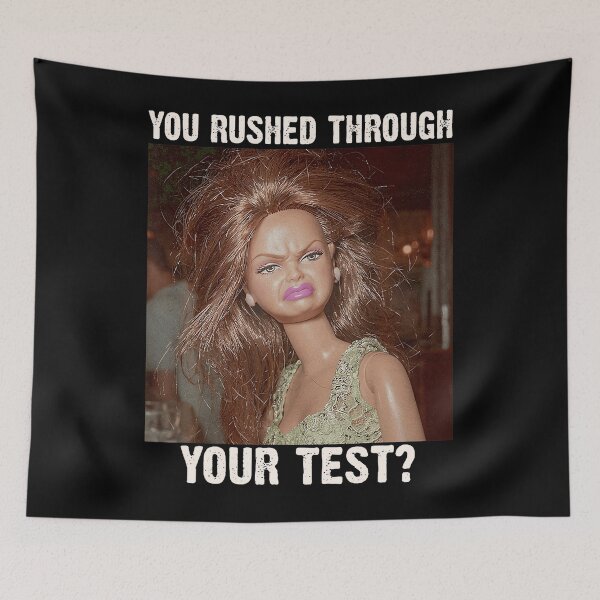 Item preview, You Rushed Through Your Test Test Day Teacher Disgusted Meme  designed and sold by Marjan Lotffy.