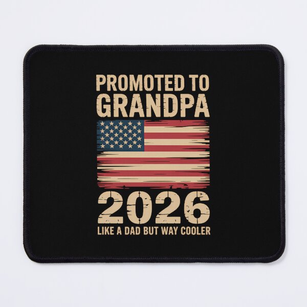 Item preview, Promoted to Grandpa Est 2026 Soon to be New Grandad US Flag designed and sold by Botagazghlat.