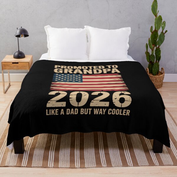 Item preview, Promoted to Grandpa Est 2026 Soon to be New Grandad US Flag designed and sold by Botagazghlat.