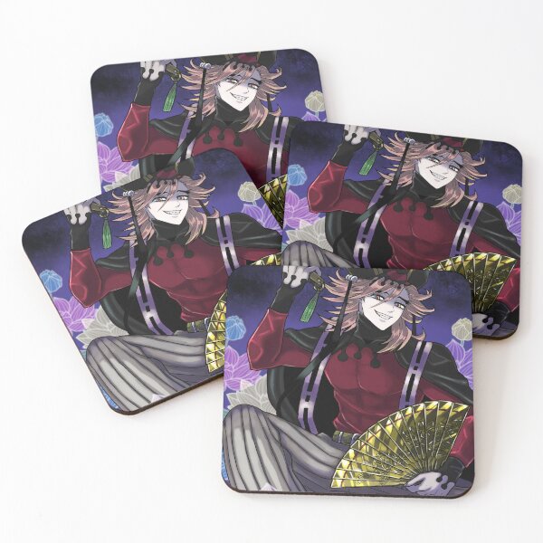 Item preview, Douma Demon Slayer Lotus Night Fan Pose designed and sold by TanglenRabbit.
