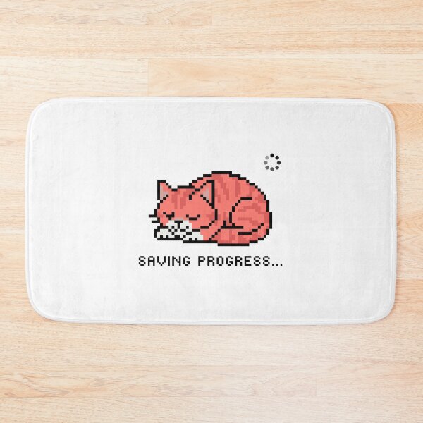 Item preview, Pixel Cat "Saving Progress" Unisex Tee designed and sold by ChaoticMuffin.