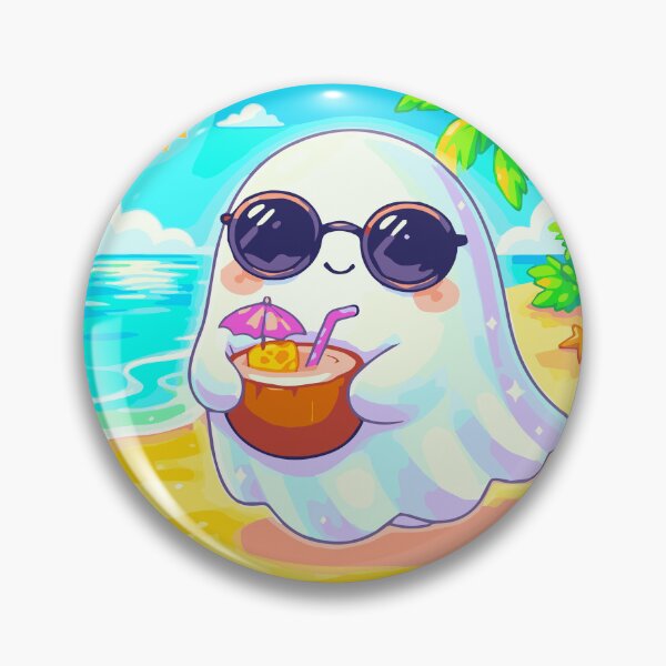 Item preview, Kawaii Summerween Ghost Spooky Cute Summer Vibes designed and sold by Hauntingly Cute.