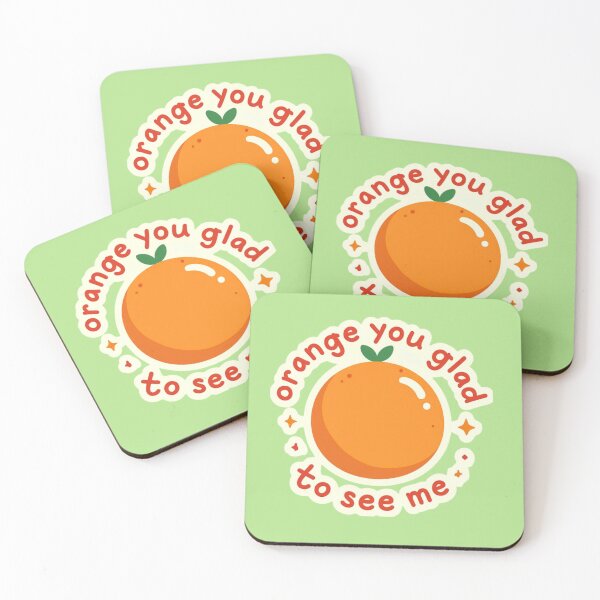 Item preview, Orange You Glad to See Me Cute Fruit Pun Design – Funny Orange Aesthetic designed and sold by TheStephanieRome.
