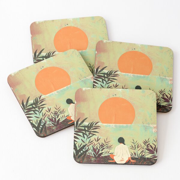 Item preview, Asian-Inspired Boho Landscape Stylized Design Zen Art designed and sold by DEC02.