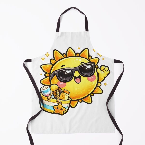 Item preview, Cute Kawaii Summer Sun Beach Bag Sunglasses Sticker designed and sold by Hafcishop.