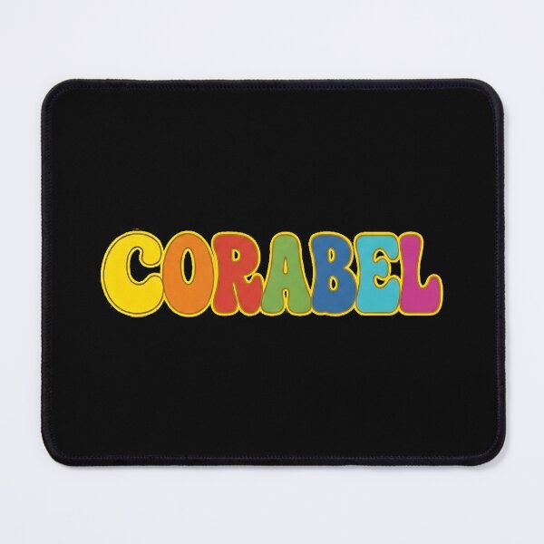 Item preview, ❤️ Corabel Personalized Name Wavy Retro Shirt, Coffee Mug, Sticker Gift designed and sold by HelixPedia.