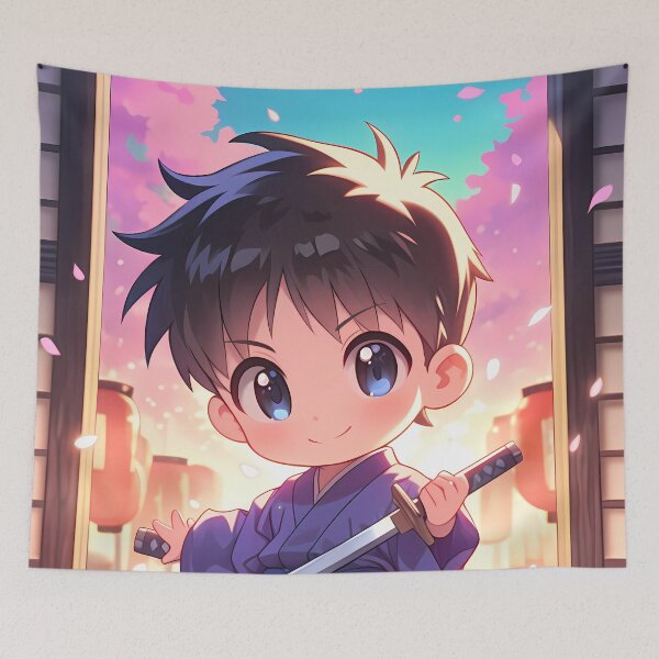 Item preview, Shinji Ikari Neon Genesis Evangelion Chibi Spring Lanterns designed and sold by TanglenRabbit.
