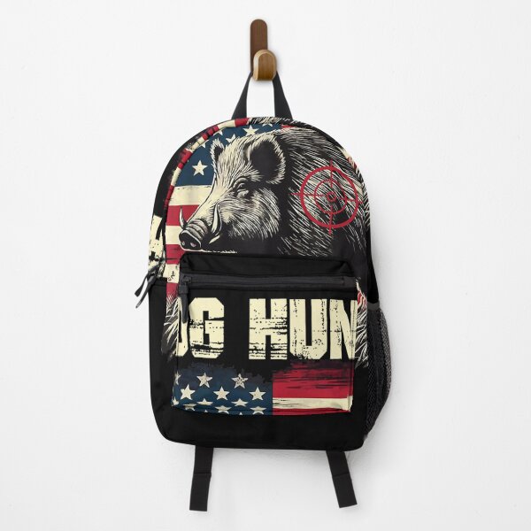 Item preview, Hog Hunting American Flag designed and sold by goombi-creative.