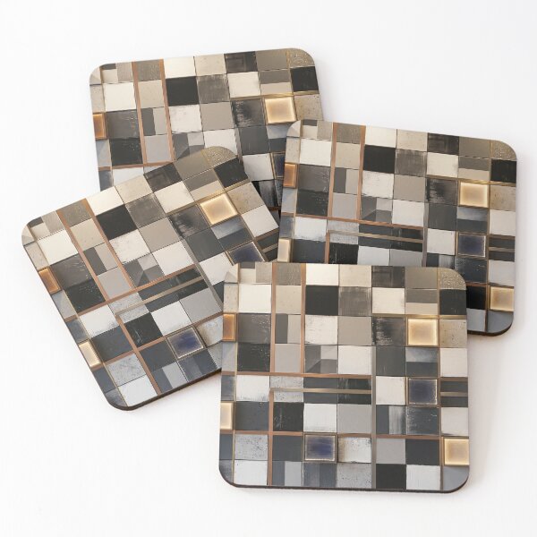 Item preview, Modern Abstract Art Geometric Mosaic Pattern designed and sold by Digital Duniyah.