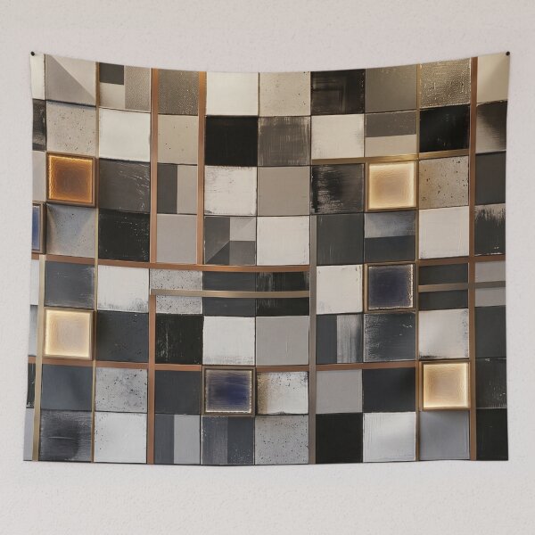 Item preview, Modern Abstract Art Geometric Mosaic Pattern designed and sold by Digital Duniyah.