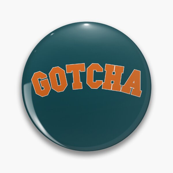 Artikelvorschau, Gotcha Slang Orange Curved Retro Lettering entworfen und verkauft von NosandEdgy.