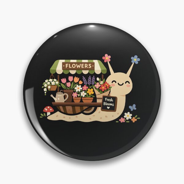Item preview, Fresh Blooms Snail Flower Market Shop designed and sold by Owcomm.