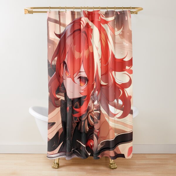 Item preview, Diluc Genshin Impact Chibi Samurai With Dramatic Light And Red Hair designed and sold by TanglenRabbit.