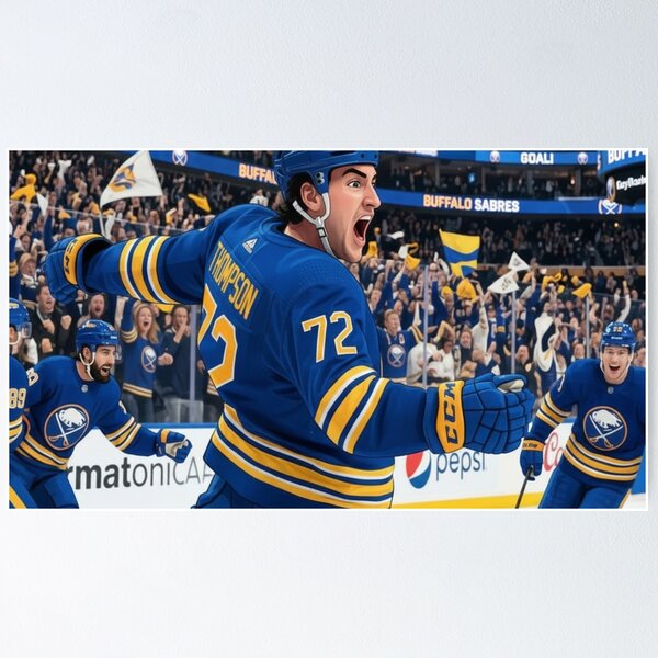 Item preview, Tage Thompson GOAL - Buffalo Sabres vs. Boston Bruins Playoffs Game 1 2026 designed and sold by JJM1412.