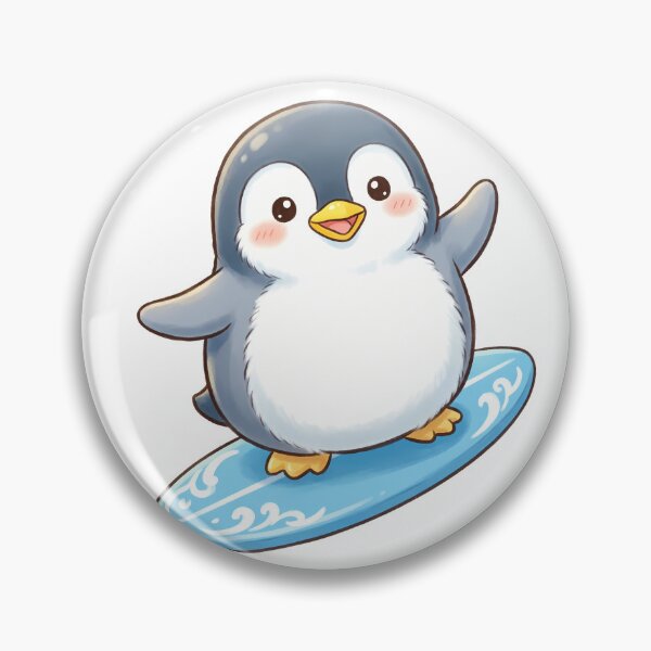 Item preview, Penguin Surfing designed and sold by BrunoLinuxArt.