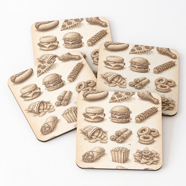 Item preview, Gas Station Food Chart designed and sold by JJSizzleheimer.