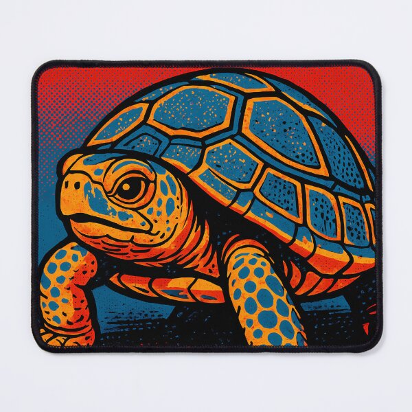Item preview, Retro Pop Art Turtle | Vibrant Sea & Land Reptile Illustration | Bold Nature Wildlife Aesthetic Design designed and sold by PaintedPixels01.