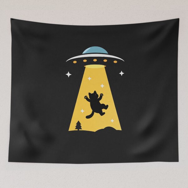 Item preview, The Cat Is Out Of This World Alien Abduction designed and sold by Owcomm.
