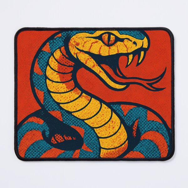 Item preview, Retro Pop Art Snake | Vibrant Serpent Illustration | Bold Reptile Wildlife Aesthetic Design designed and sold by PaintedPixels01.