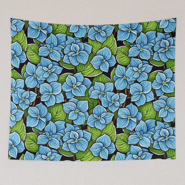 Item preview, Blue Flowers and Green Leaves - Cute Flowers  designed and sold by EliteShadow.