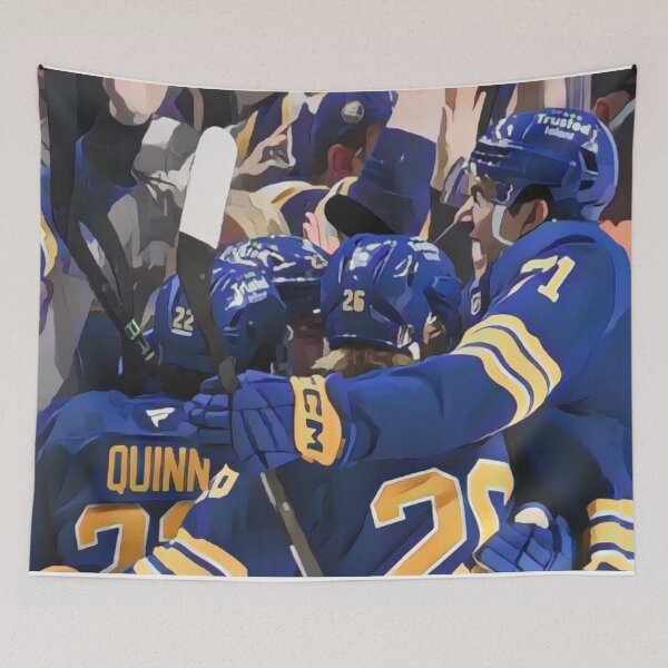 Item preview, Mattias Samuelsson GO AHEAD GOAL - Buffalo Sabres vs. Boston Bruins Playoffs Game 1 #3 designed and sold by JJM1412.