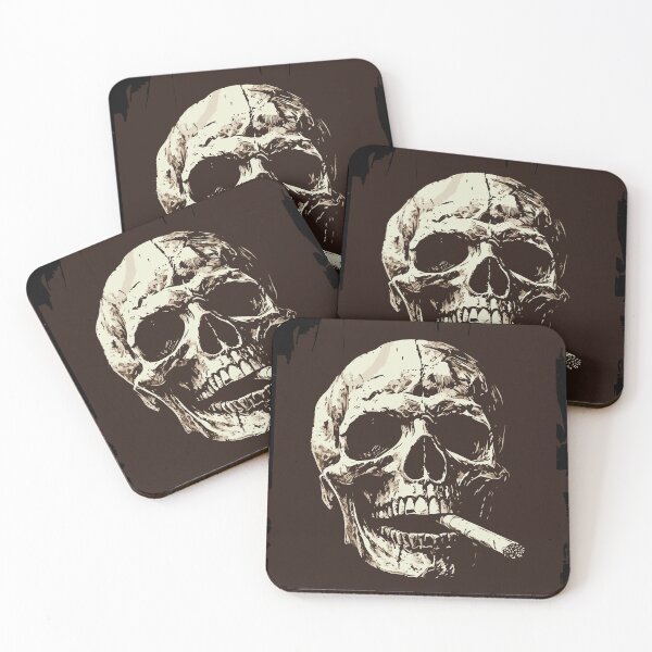 Item preview, Cigarette Skull Noir Ink designed and sold by ClubVacay.