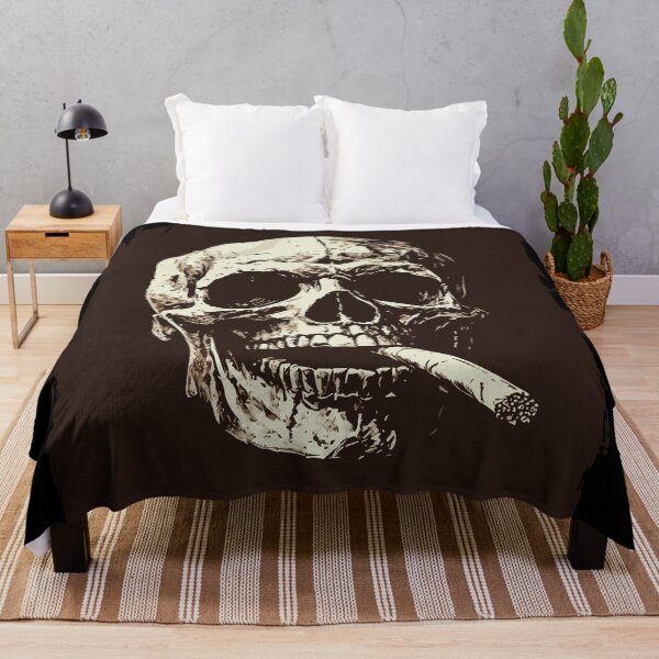 Item preview, Cigarette Skull Noir Ink designed and sold by ClubVacay.