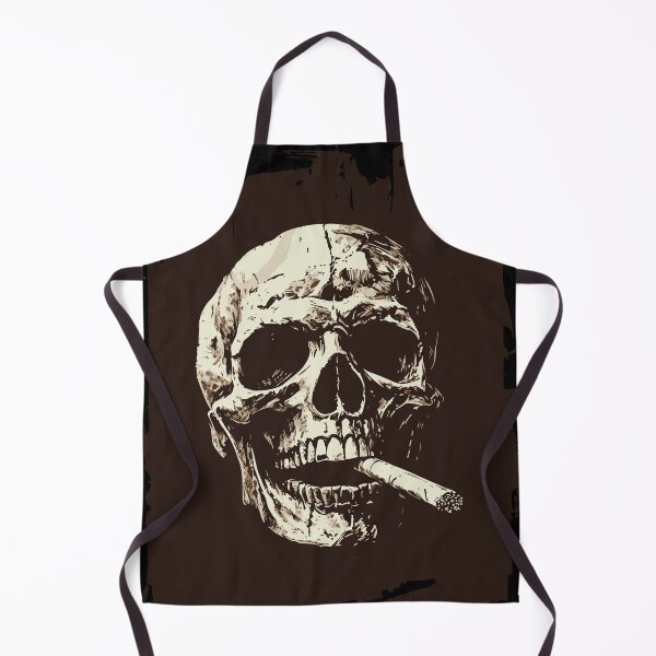 Item preview, Calavera de cigarrillo Tinta negra designed and sold by ClubVacay.