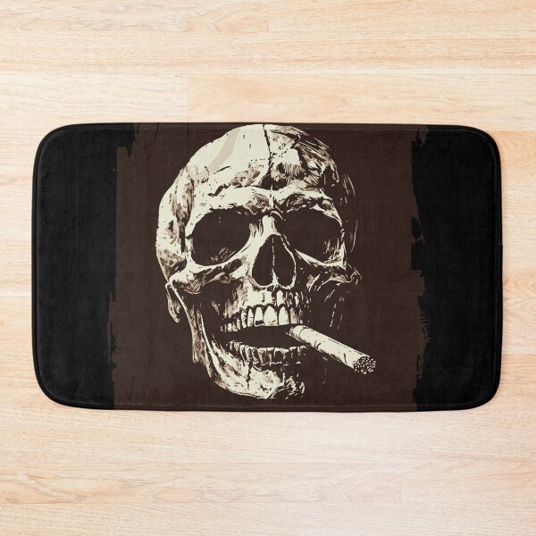 Item preview, Calavera de cigarrillo Tinta negra designed and sold by ClubVacay.