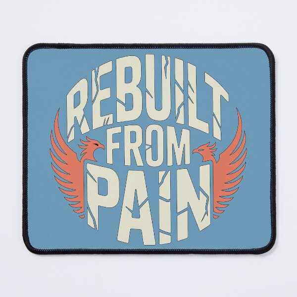 Item preview, Rebuilt From Pain – Trauma Healing Motivation Quote designed and sold by ُEldalal-Design.
