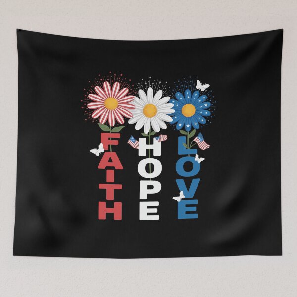 Item preview, Fe Esperanza Amor Cristianos Dios 4 de julio designed and sold by ThomasanHunter.