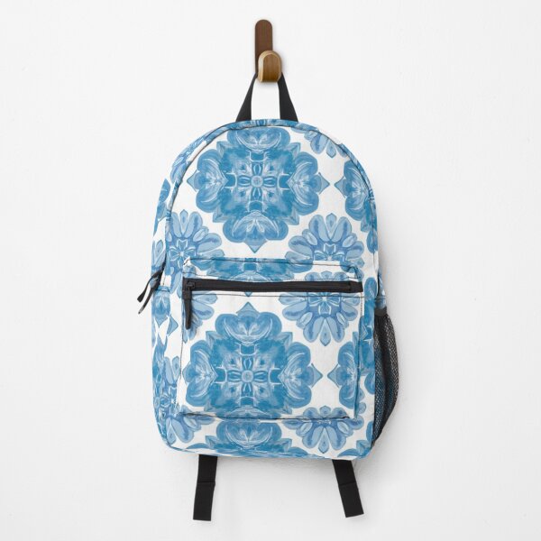 Item preview, Blue Hydrangea Flower Pattern Abstract White Background  designed and sold by burbankdesigns.
