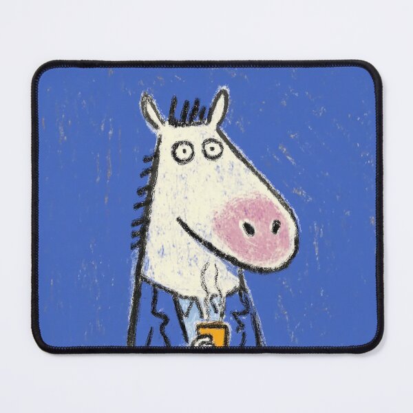 Item preview, Office Horse with Coffee — Funny Coworker Gift, Quirky Animal Art Print, Work Humor Wall Art designed and sold by 516 Studio.