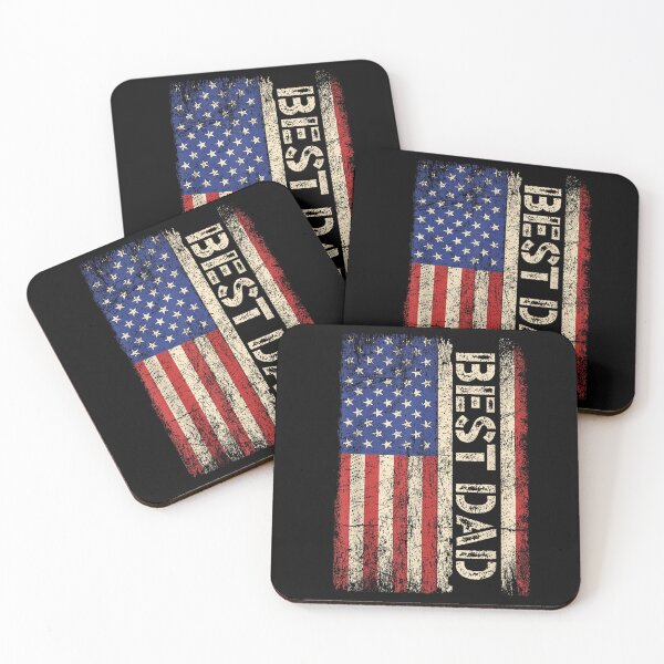 Item preview, best dad ever us american flag father's day men tee designed and sold by 3INEKMIZAN.