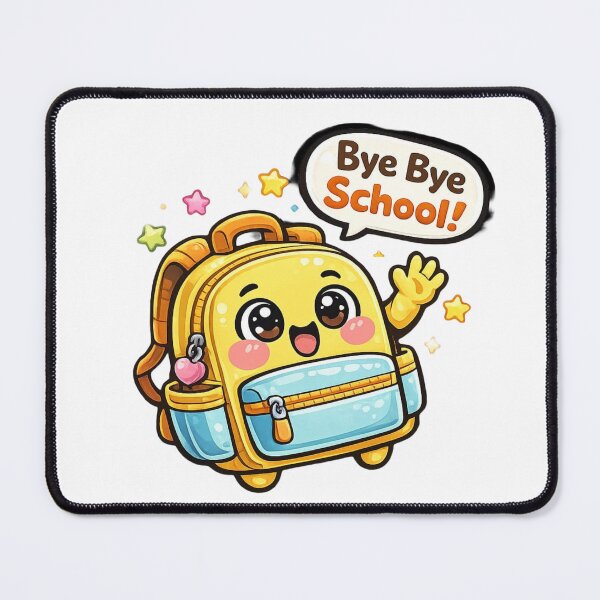 Item preview, Cute Kawaii Backpack Bye Bye School Last Day Sticker designed and sold by Hafcishop.