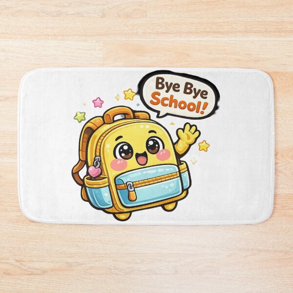Item preview, Cute Kawaii Backpack Bye Bye School Last Day Sticker designed and sold by Hafcishop.