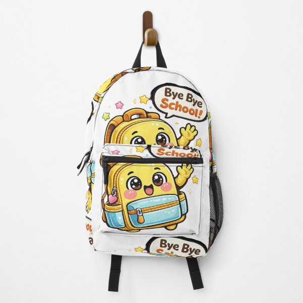 Item preview, Cute Kawaii Backpack Bye Bye School Last Day Sticker designed and sold by Hafcishop.