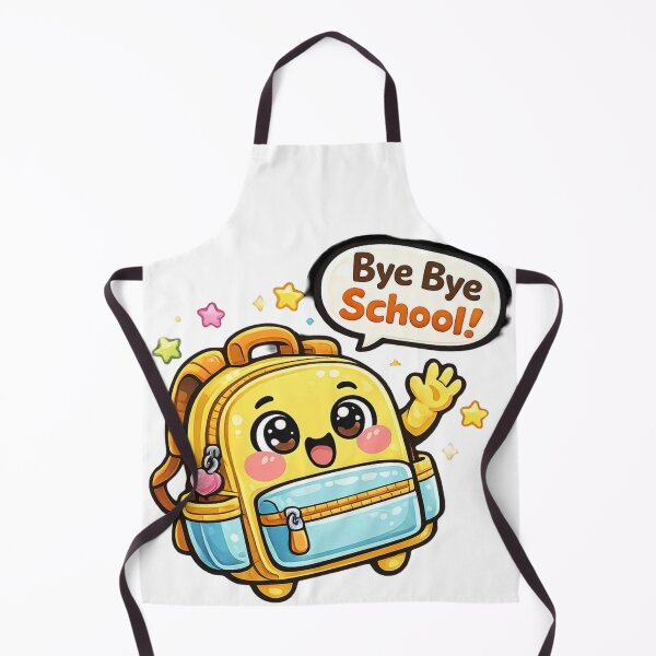 Item preview, Cute Kawaii Backpack Bye Bye School Last Day Sticker designed and sold by Hafcishop.