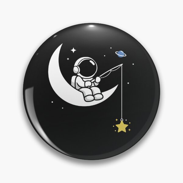 Item preview, Astronaut Fishing for Stars Sitting on the Moon designed and sold by Owcomm.