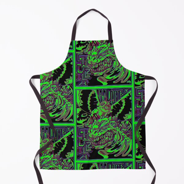 Item preview, Kaiju Dream Team in Neon Risograph Style Green designed and sold by NonDecafArt.