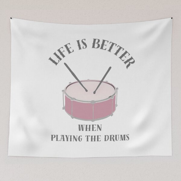 Item preview, Life is better when playing drums  designed and sold by TaraPen.