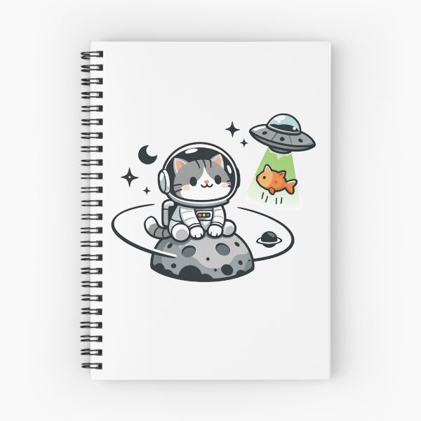 Item preview, Space Cat Watching an Alien UFO Abduct a Goldfish designed and sold by Owcomm.