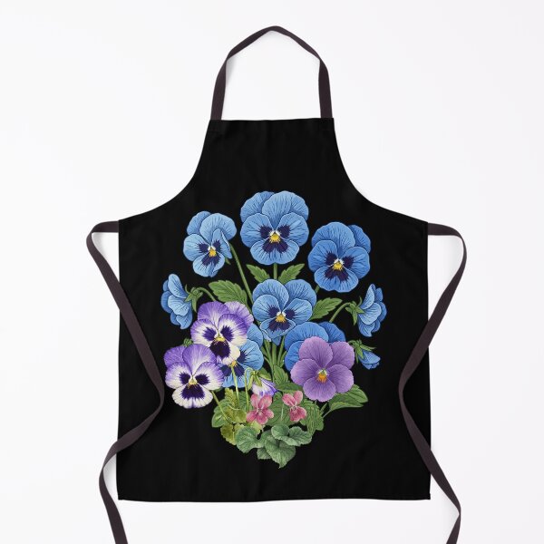 Item preview, Blue Purple Pansy Flowers Botanical Illustration designed and sold by WillandWent.